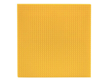 Slabdreamlab 12''X12'' Baseplate For All Major Building Bricks And Blocks (Yellow, Single)