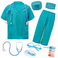 Zzihan Doctor Kit For Kids Doctor Scrubs Nurse Doctor Costume For Kids Veterinarian Surgeon Costume With Pretend Play Stethoscop