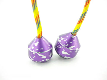 L-Shizuku Fidget Beads - Worry Fidget Beads Spin & Bump - Made Of Aluminum Alloy - Creates A Bit Of Magic For You (Ufo-Purple&White)