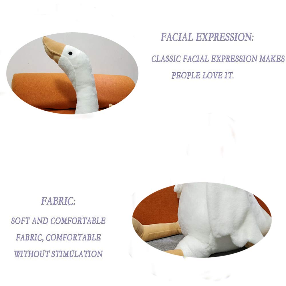 Chelei2019 15.7'' Swan Stuffed Animal,Goose Plush White Stuffed Animal Toy Gifts For Kids