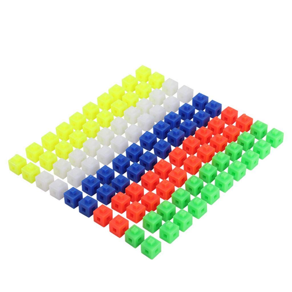 CALANDIS 100Pcs 1cm Mathlink Maths Mathematics Cubes Activity Game Set for Kids | Mathematics