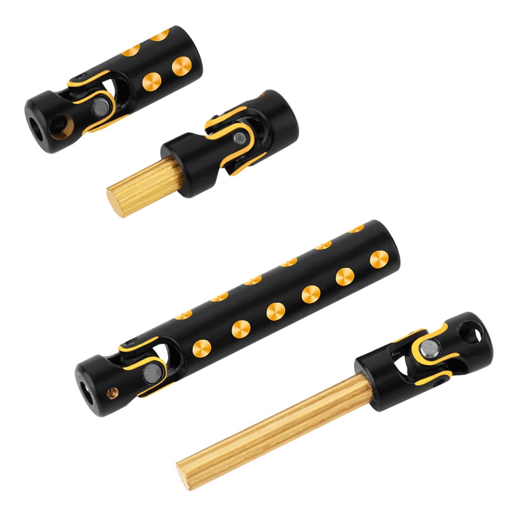 RZXYLRC 1/24 Brass Drive Shaft for Axial SCX24 90081 Deadbolt RC Crawler Car Upgrade Parts