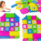 Ekan Set Of 2 Pcs House Building Blocks For Boys And Girls With Windows Toy Set Smooth Rounded Edged (Multicolor)
