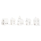 Mark Feldstein & Associates Village With Trees Winter White Glazed Porcelain Holiday Tabletop Figurines, Set Of 11, 7 Inch