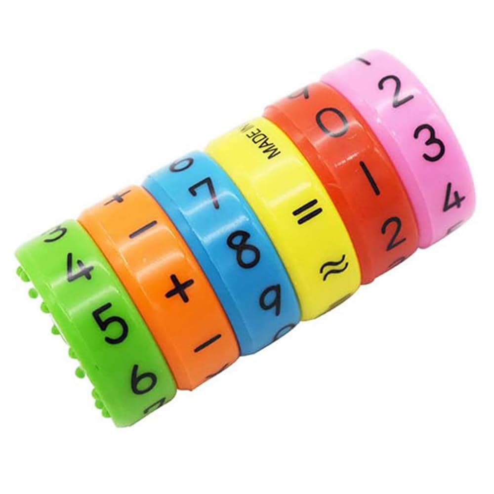 Pandaworld Magnetic Arithmetic Learning Toy, Colorful Magnetic Building Blocks for Kids, Intelligence Brain Developing Toy (1 Se