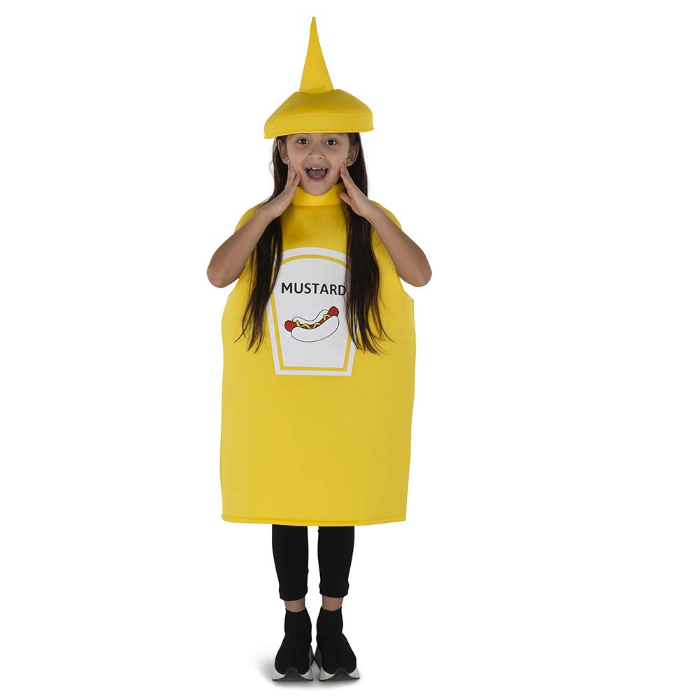 Dress Up America Yellow Mustard Bottle Costume For Kids - Product Comes Complete With: Tunic And Hat (Large)
