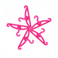 E-Ting 60 Pcs Pink Plastic Little Hangers For Girl Doll Dress Clothes Gown Doll Clothes Accessories