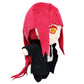 Jcvcx Red Hair Girl With Black Overcoat Plush Toy Anime Figure Stuffed Plushies Soft Doll Pillow