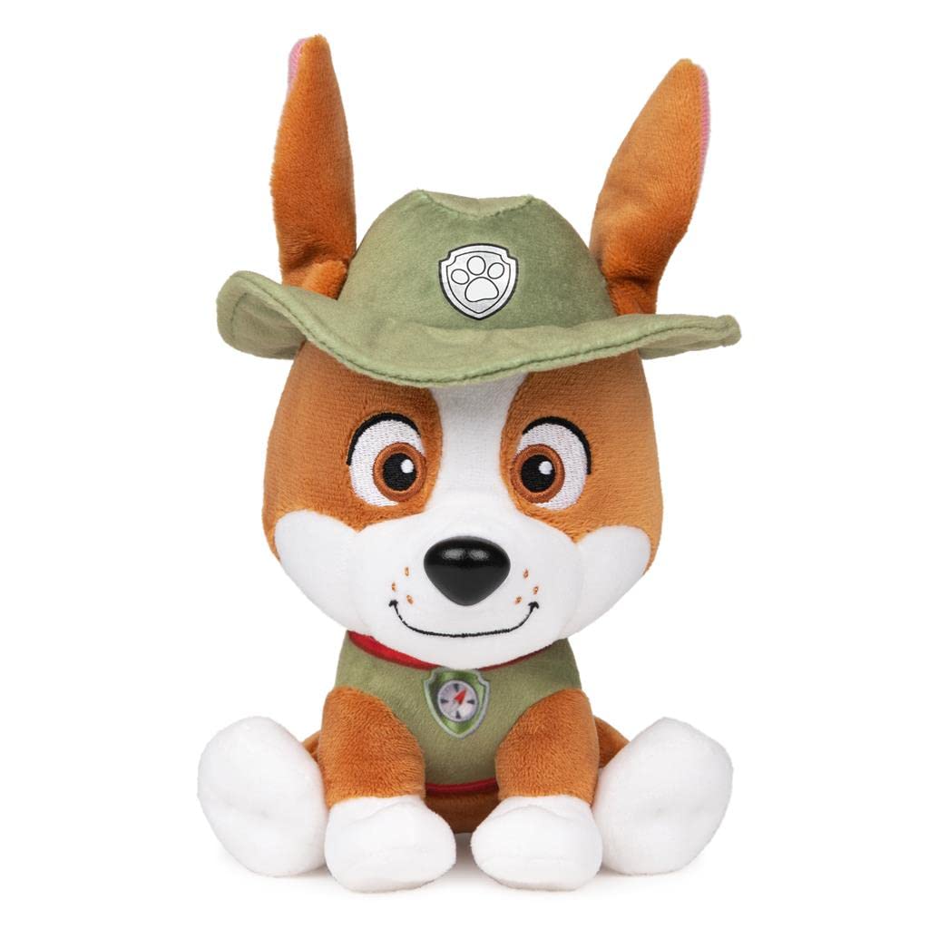 Bundle Of 2 Paw Patrol 6'' Embroidered Plush Stuffed Animal Characters, Tracker And Liberty