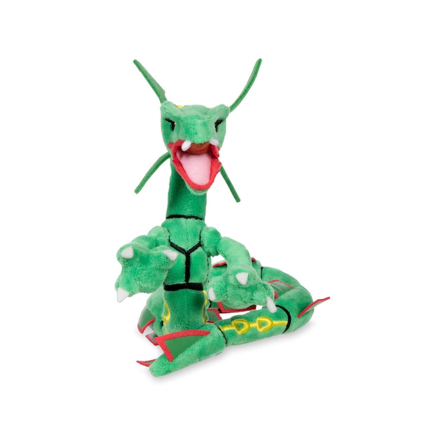 Pokemon Sitting Cuties Rayquaza Plush - 6 Inch Green - Model 701-95673, Soft Polyester Toy for Fans of Generation 3