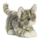 Aurora    Adorable Miyoni    Grey Tabby Kitten Stuffed Animal - Lifelike Detail - Cherished Companionship - Gray 9 Inches