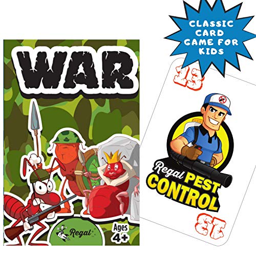 Regal Games War Card Game for Kids 4-8 | Fun Travel Board Game | Cardstock Material | Model 263