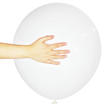 White Balloons 18 Inch 12 Pack Large Latex Party Balloons Round Helium Balloon For Wedding Birthday Party Baby Shower Engagement
