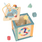 Monty Maestro  Ocean 5 in 1 Activity Cube Activity Centre Play Cube with Bead Maze Clock Shape Sorting Mechanical Gear Routing 