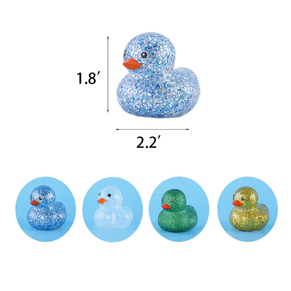 Rubber Duck Bath Toys For Toddlers - Squeak And Float Yellow Ducks In Bulk - Baby Shower Decorations And Party Favors