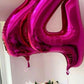 Number Balloon 40 Inch Hot Pink 4 Balloon, New Years 2024 Graduation Decorations, Number 4 14 24 40 44 45 Large Balloon Birthday