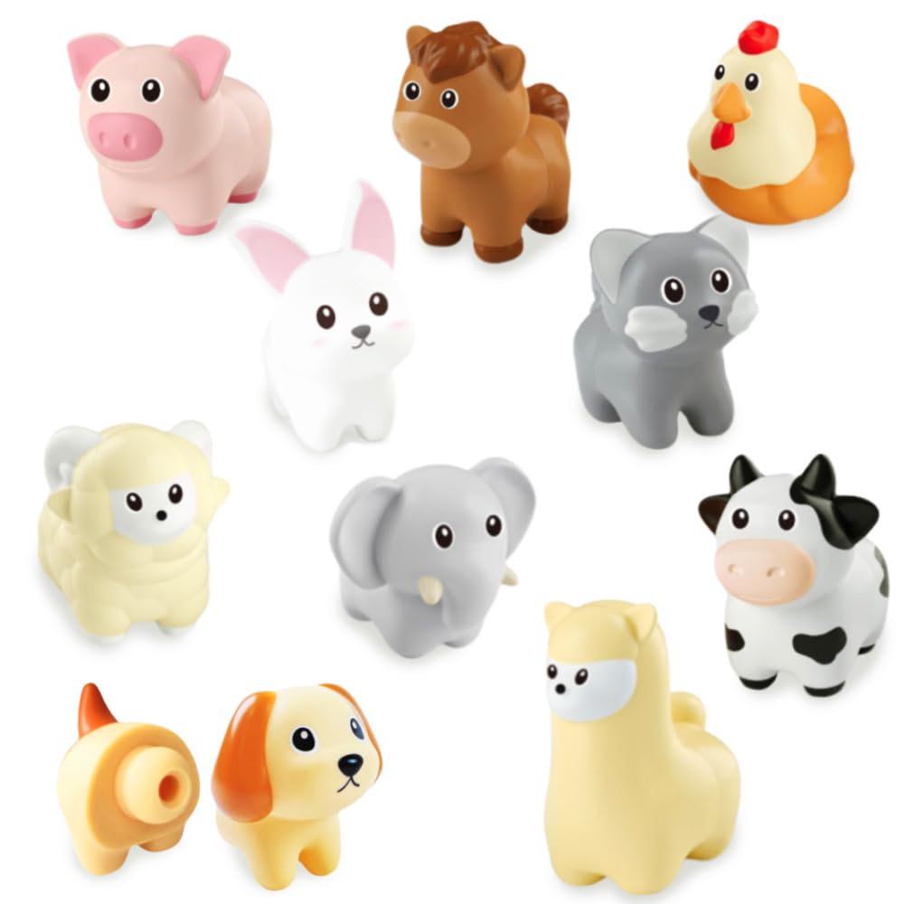 kizh Montessori Farm Animals Toy for Toddlers Preschool Learning Activities Animal Figurines Learning Fine Motor Matching Games 