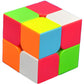 Tanch Qiyi Speed Cube 2X2X2 No Stickers Magic Cube Puzzle Toy For Kids & Adults (Colorful)