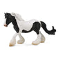 Collecta Black And White Piebald Gypsy Mare Vinyl Toy Animal Figure Black & White, 7.3''L X 4.3''H