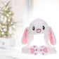 Eutuxia Rabbit Hat with Moving Ears, Funny Soft Plush Moveable Bunny Cap