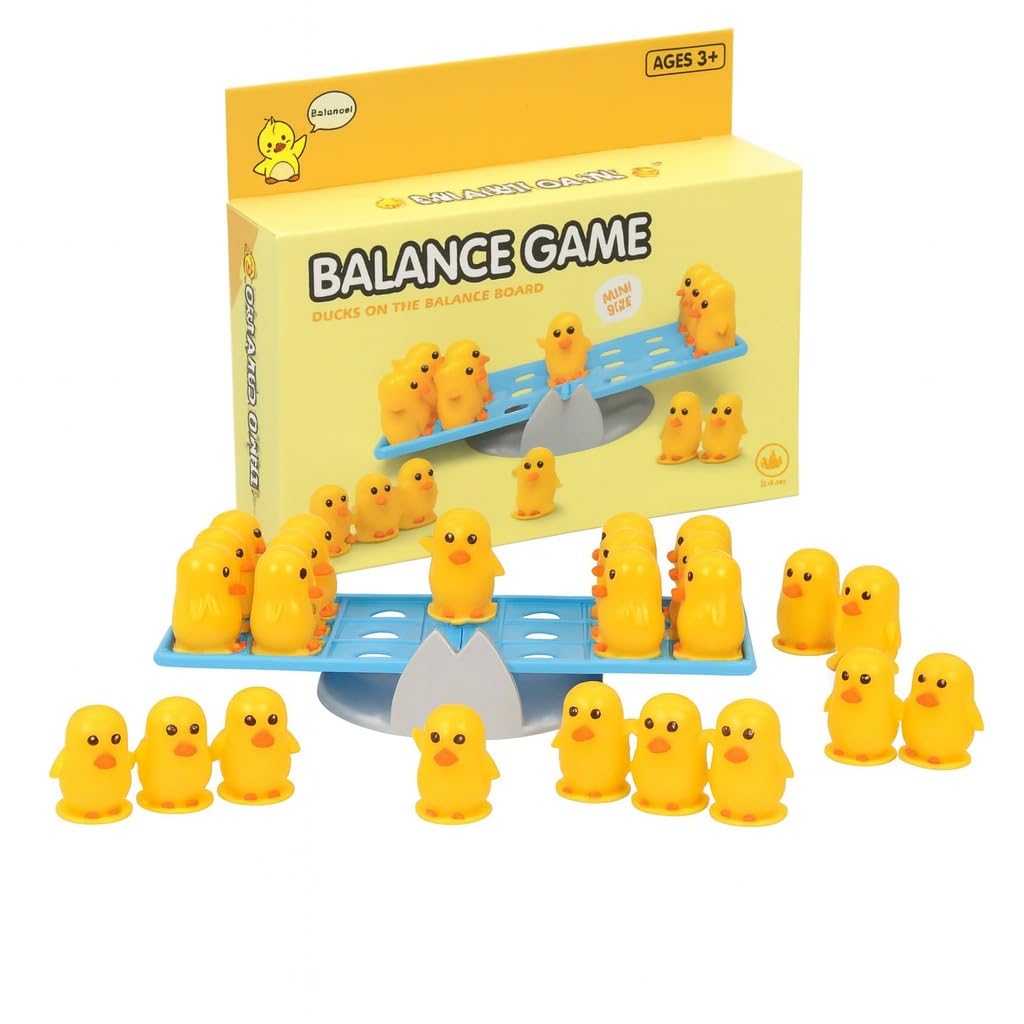 FunBlast Balance Game Toy for Kids  Educational Balancing Toy with Mini Duck, Fun Family Board Game, Montessori Interactive Toy