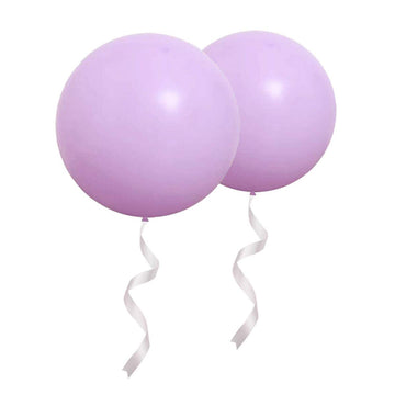 Oupking 24 Inch Giant Round Macaron Purple Balloons 10 Packs Latex Balloons For Photo Shoot Wedding Baby Shower Birthday Party D