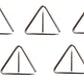 Tricone Musicals Indian Instruments Triangle Cymble Pack Of 5