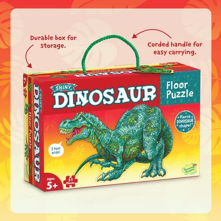 Peaceable Kingdom Shiny Dinosaur Floor Puzzle, 1 Ea