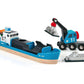 Brio World - 33534 Container Ship And Crane Wagon | Premium 4-Piece Kids Train Set Toy | Enhances Motor Skills & Creativity | Co