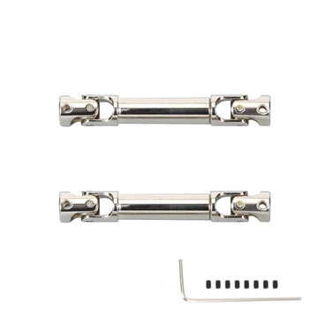 RCAWD Center Drive Shaft U-Joint Spline for FMS EAZYRC ROC Hobby FCX24 1/24 Crawlers Upgrades, Length Adjustable Axle Parts for