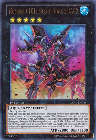 Yu-Gi-Oh! - Number C101: Silent Honor Dark (Lval-En046) - Legacy Of The Valiant - 1St Edition - Ultra Rare