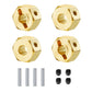 RCLions Brass Wheels Hex Hub 8mm/10mm Extension Hex Drive Adapter for Redcat GEN8 Upgrades Parts 1/10 RC Crawler Car (8mm)