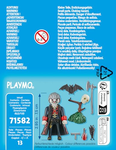 PLAYMOBIL Dracula Figure - Multicoloured Plastic Toy - Model 71582