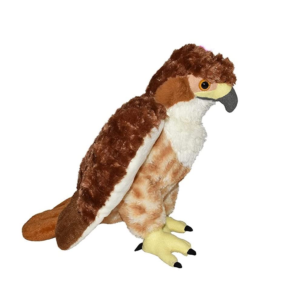 Wild Republic Red Tailed Hawk Plush, Stuffed Animal, Plush Toy, Gifts Kids, Cuddlekins, 12 Inches