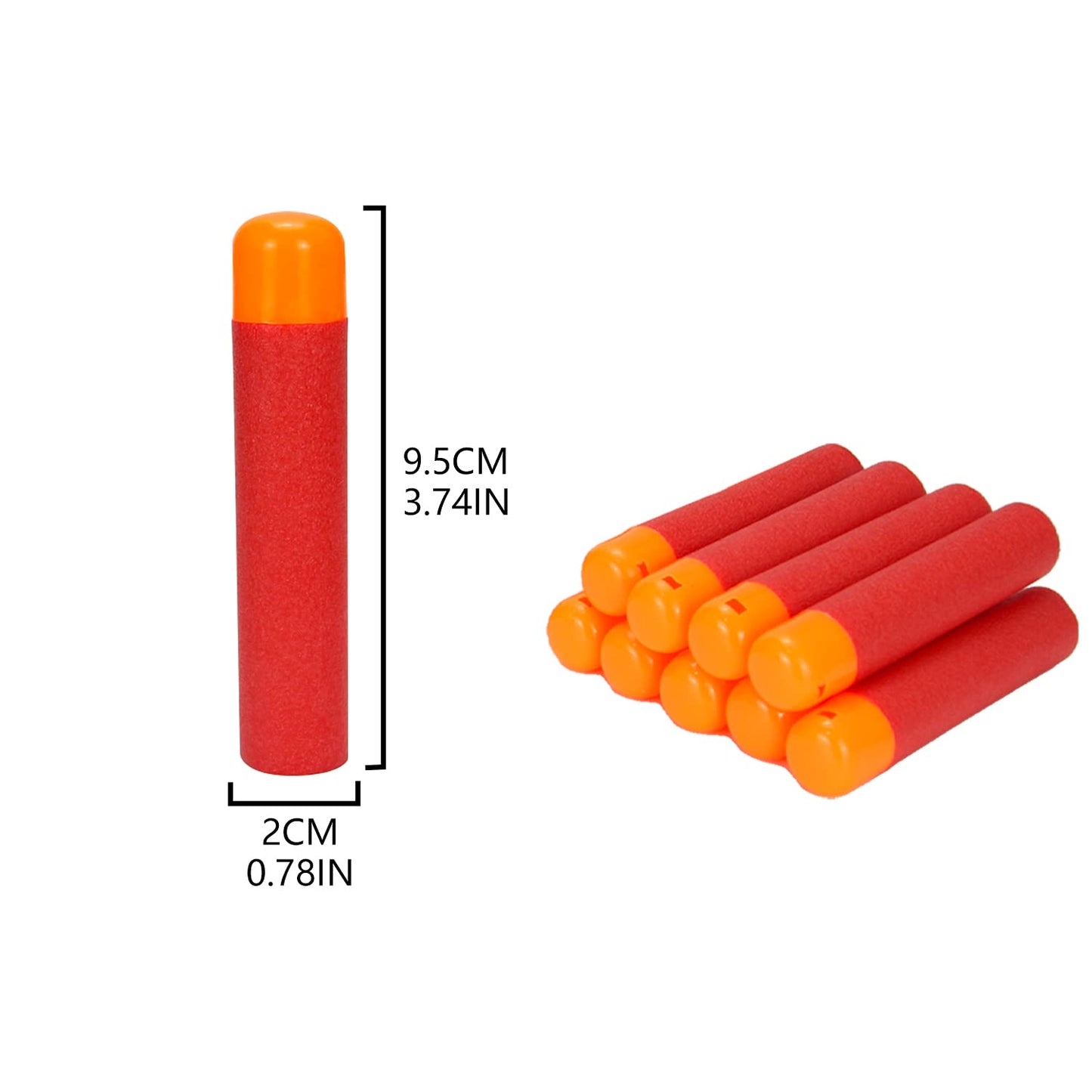 Tormen Mega Darts Refill Pack Compatible For Nerf Mega Series, Red 36Pcs
