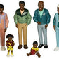 Cre8Tive Minds African American Family Doll Set, Multicolor, 1 L X 2 W X 5 H In