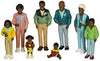 Cre8Tive Minds African American Family Doll Set, Multicolor, 1 L X 2 W X 5 H In
