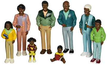 Cre8Tive Minds African American Family Doll Set, Multicolor, 1 L X 2 W X 5 H In