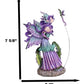 Ebros Amy Brown Pixie Gossip Enchanted Elf Fairy Fae Damsel With Indigo Purple Nymph Dragonfly Statue 7.5' Tall Fantasy Mythical Faery Garden Magic Collectible Figurine Fairies Pixies Nymphs Decor