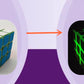 AMAZA 3x3 Fluorescent Speed Cube  Green Luminous  Plastic  Puzzle  1 Set  1 Piece  1 Count  mature-themed