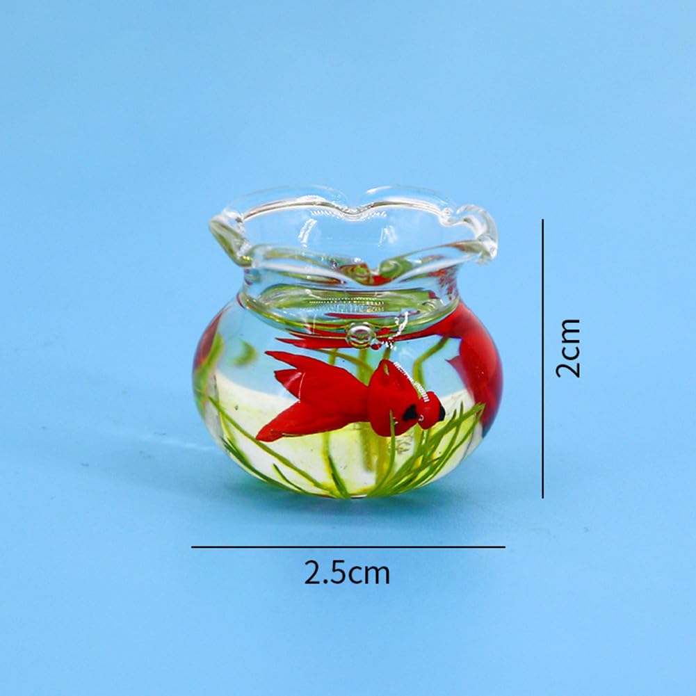 Dollhouse Fish, Miniature Landscape Fish Resin for 1:6 Dollhouse