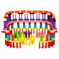 Quick Basket Toys 100 Pcs 12 Color Wooden Dominos Block Set | Colorful Educational Tile Blocks For Train, Stacking, Toppling,Tum