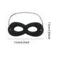 15pcs Halloween Masks Felt Eye Masks Black Halloween Half Mask Felt Dress Up Masks Costume Masks with Adjustable Elastic Rope fo