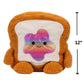 BumBumz 12-inch Plush Timothy Toast - Collectible Rainbow Jam Stuffed Toy, BreakfastBumz Series, Soft Polyester