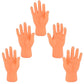Set Of Five (5) Small Rubber Hand Finger Puppets