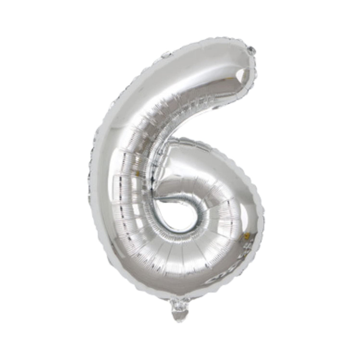 Party Decorz 6 Number Silver Foil Balloon/Six Number Silver Big Size Foil Balloon (32 Inch,1pcs) For Birthday,Anniversary, Surpr