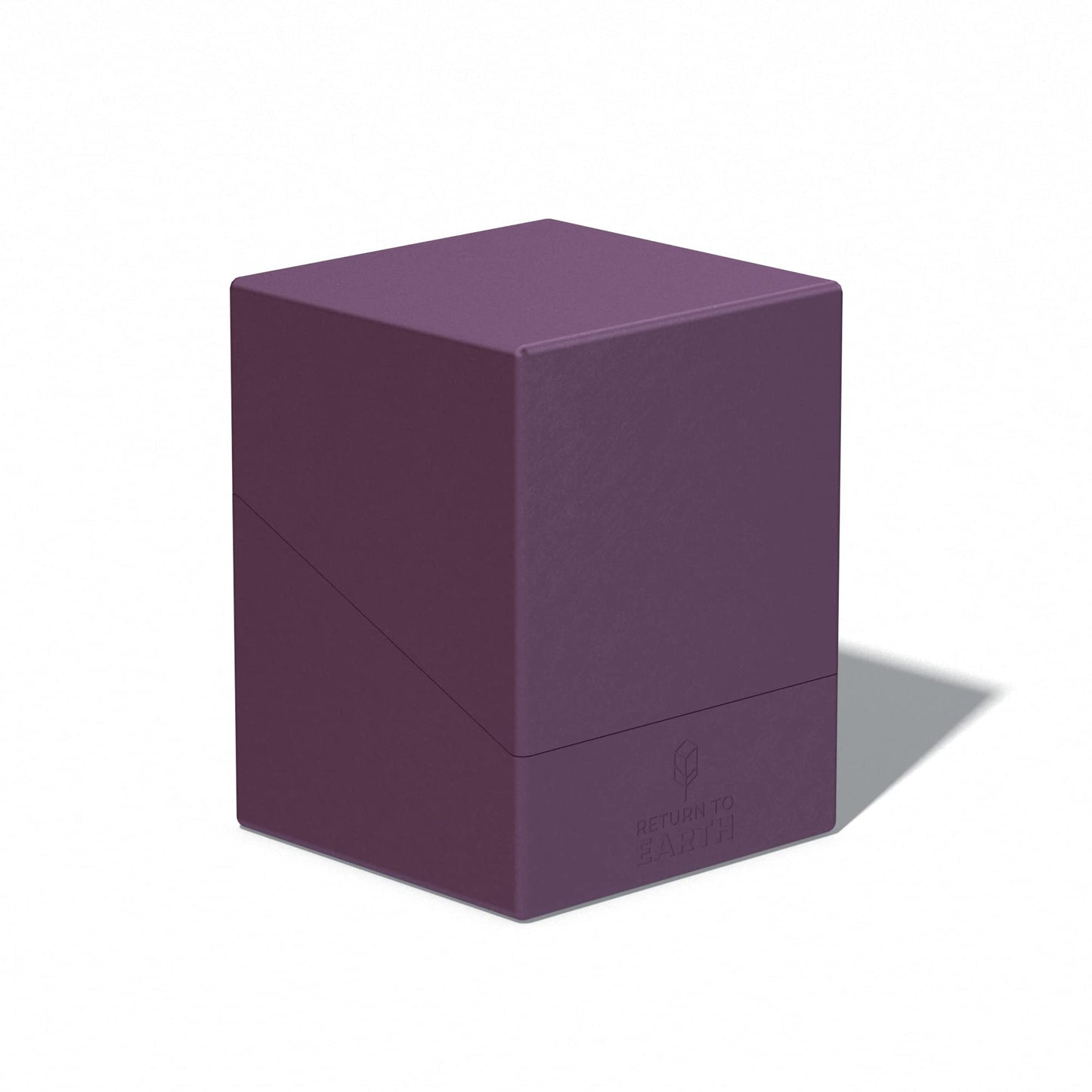 Ultimate Guard Rte Boulder 100+, Deck Case For 100 Double-Sleeved Tcg Cards, Purple, 97% Renewable, Made In Germany, Secure & Durable Storage