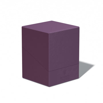 Ultimate Guard Rte Boulder 100+, Deck Case For 100 Double-Sleeved Tcg Cards, Purple, 97% Renewable, Made In Germany, Secure & Durable Storage