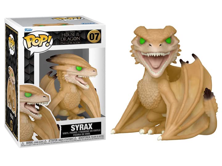 Pop House Of Dragon - Syrax Funko Vinyl Figure (Bundled With Compatible Box Protector Case), Multicolored, 3.75 Inches