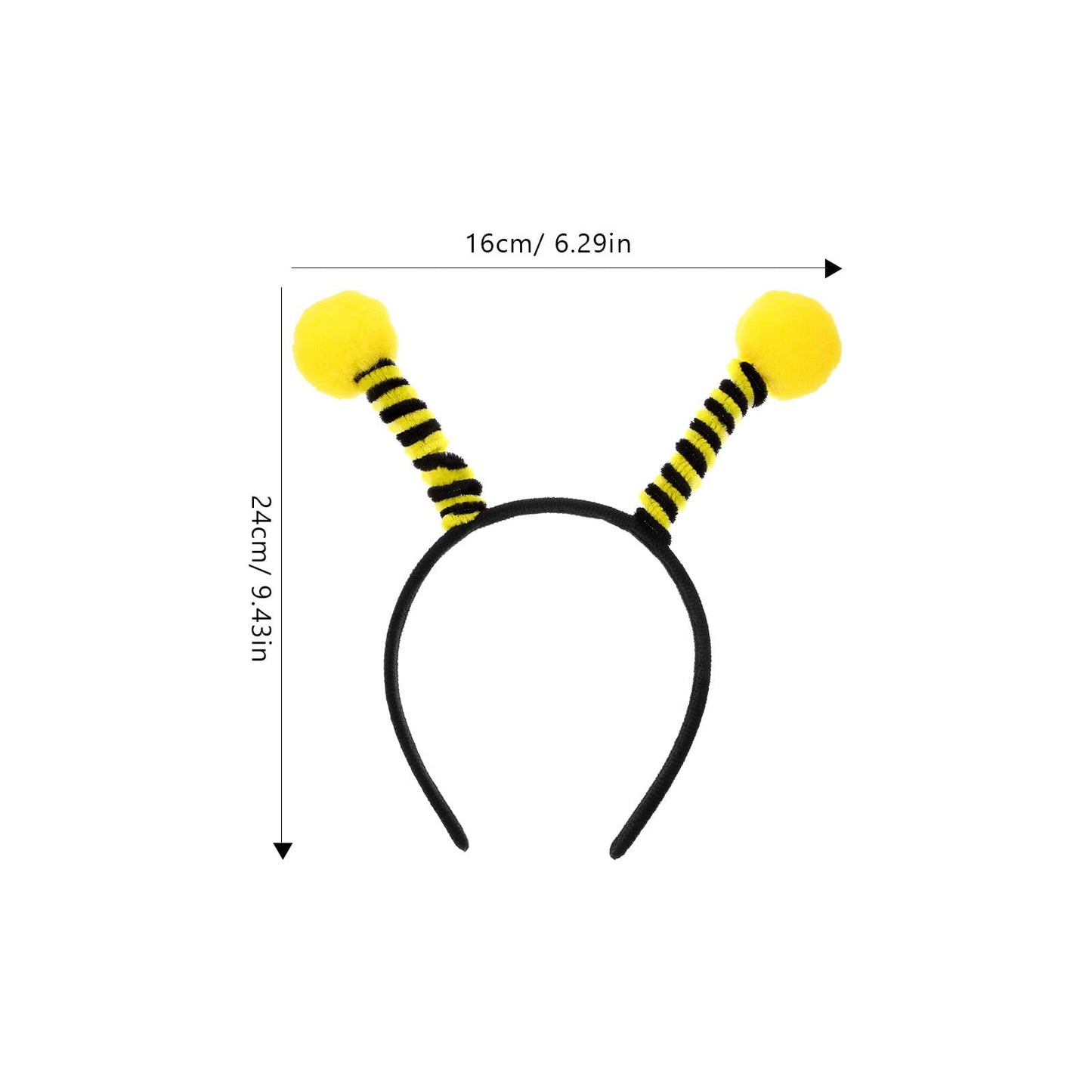 NUOBESTY 8pcs Bee Tentacle Headbands Bee Antenna Headwears Honey Bee Headpieces for Children Costume Cosplay Dress Party Props